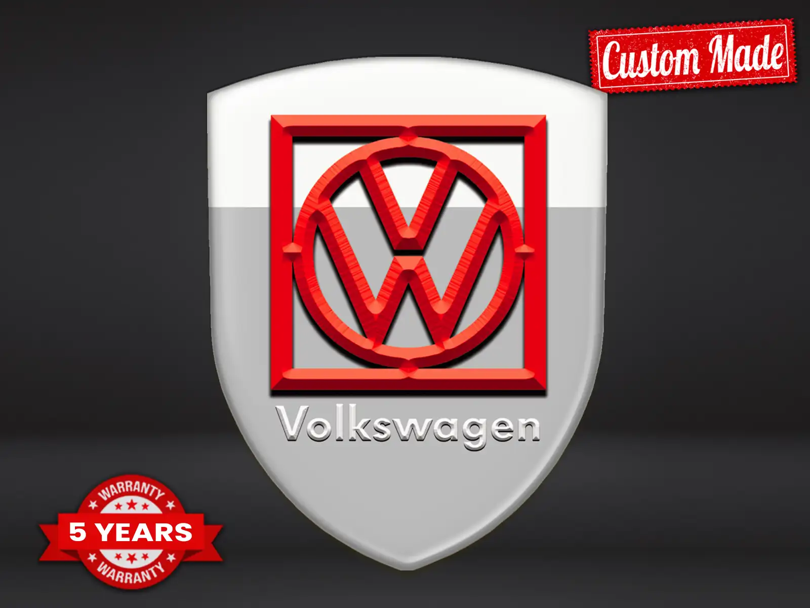 VW Logosticker Premium Hochwertig Robust Gedruckt